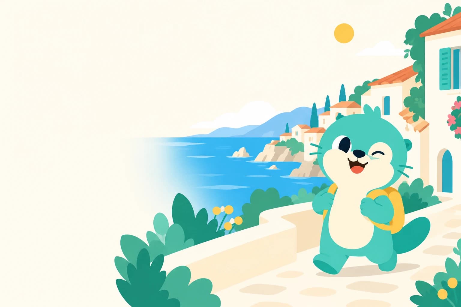Une escapade méditerranéenne avec la mascotte Ottra